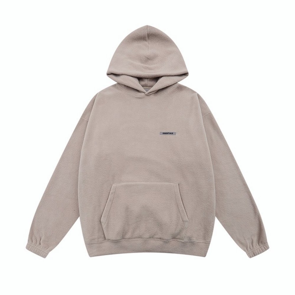 essentials tan hoodie